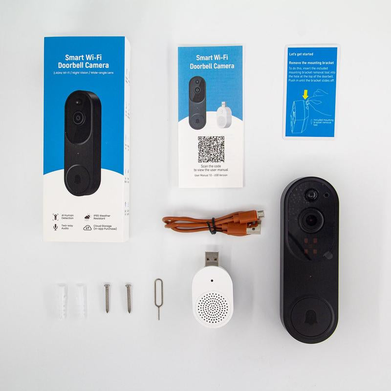 Wireless Security Camera, Outdoor Camera, 2.4G Wifi 1080P Rechargeable Battery Waterproof Home Security Cameras with AI Human Detection, 2-Way Talk, Night Vision, Remote Live View, Easy Installation, Christmas Gifts