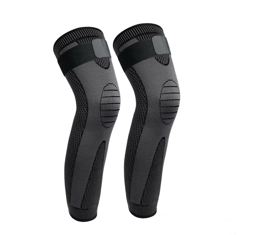 Anti-Slip Lengthen Knee Pad Long Leg Sleeve Bandage Compression Knee Brace Running Sports Warmth Elastic Knee Protector