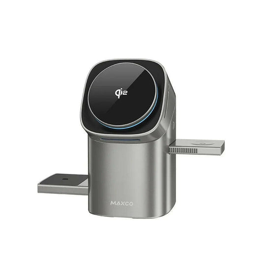 Qi2 Auto-Rotate Touch Magnetic 3 in 1 Wireless Charger Fast Charging 15W for Iphone 12/13/14/15/16, for Iwatch & Airpods