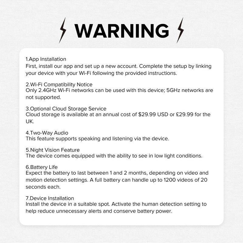 Wireless Security Camera, Outdoor Camera, 2.4G Wifi 1080P Rechargeable Battery Waterproof Home Security Cameras with AI Human Detection, 2-Way Talk, Night Vision, Remote Live View, Easy Installation, Christmas Gifts