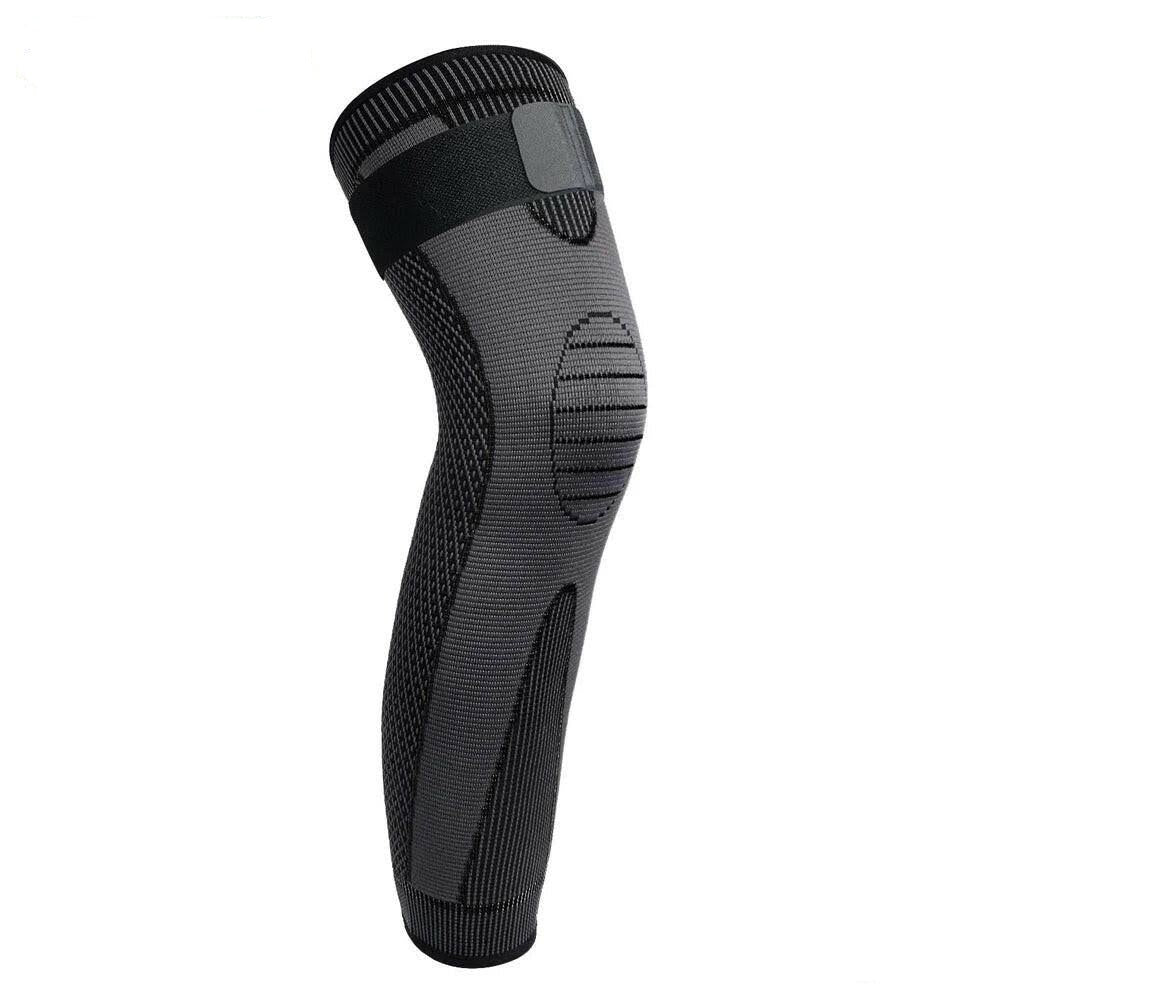 Anti-Slip Lengthen Knee Pad Long Leg Sleeve Bandage Compression Knee Brace Running Sports Warmth Elastic Knee Protector