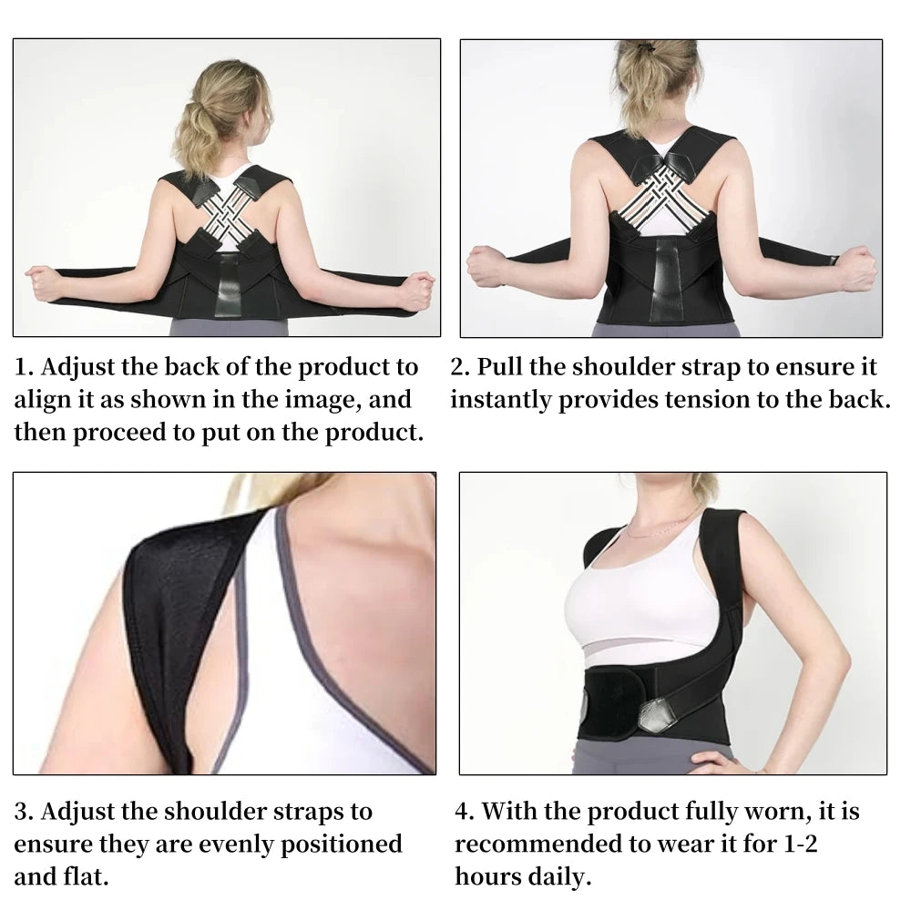 New Adult Posture Corrector Belt Breathable Back Correction Strap for Women Men Back Support Sitting Position Correction Tool
