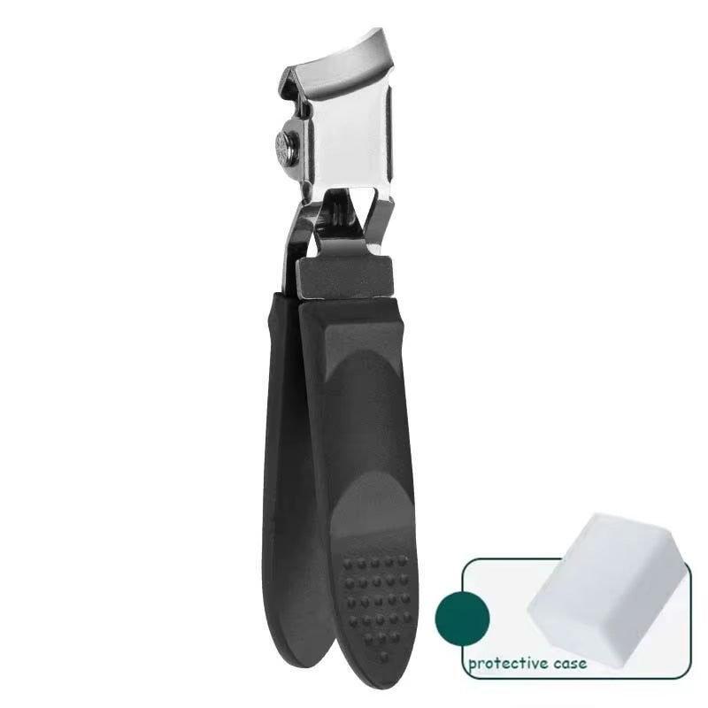 Slanted Nail Clipper Oblique Blade Ingrown Toenail Clipper Anti-Splash Wide Jaw Opening Hard Nails Curved Blade Manicure Tools