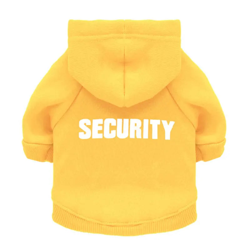 Security Cat Clothes Pet Cat Coats Jacket Hoodies for Cats Outfit Warm Pet Clothing Rabbit Animals Pet Costume for Small Dogs