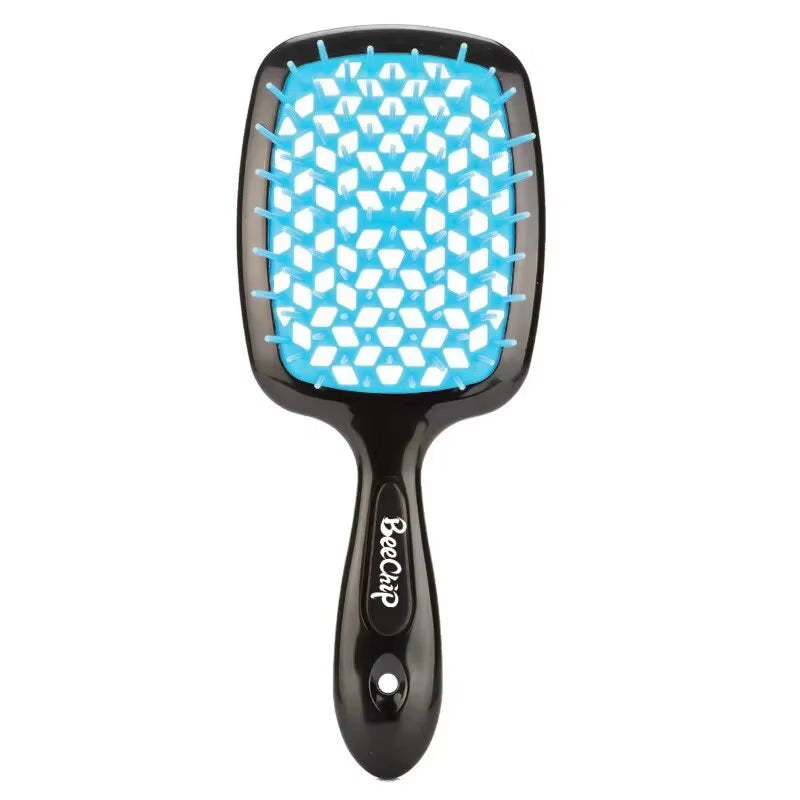 Fluffy Modeling Comb Mesh Comb Hairdressing Hair Smoothing Honeycomb Comb Plastic Massage Comb Dry and Wet Hollow Comb