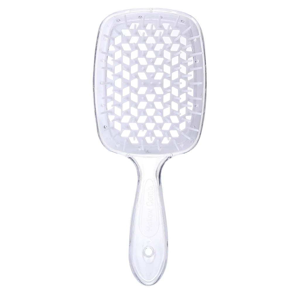 Fluffy Modeling Comb Mesh Comb Hairdressing Hair Smoothing Honeycomb Comb Plastic Massage Comb Dry and Wet Hollow Comb