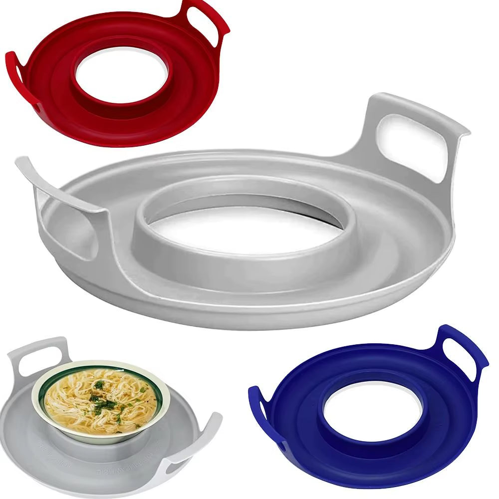 Microwave Plates Holder Heat Resistant Microwave Bowl Holder for Carrying Hot Food Home Cooking Supplies