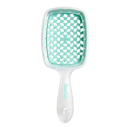 Fluffy Modeling Comb Mesh Comb Hairdressing Hair Smoothing Honeycomb Comb Plastic Massage Comb Dry and Wet Hollow Comb