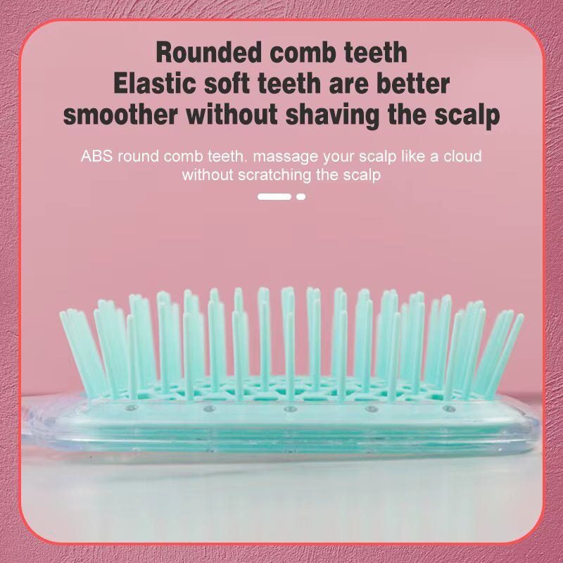 Fluffy Modeling Comb Mesh Comb Hairdressing Hair Smoothing Honeycomb Comb Plastic Massage Comb Dry and Wet Hollow Comb