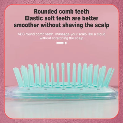 Fluffy Modeling Comb Mesh Comb Hairdressing Hair Smoothing Honeycomb Comb Plastic Massage Comb Dry and Wet Hollow Comb