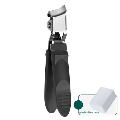 Slanted Nail Clipper Oblique Blade Ingrown Toenail Clipper Anti-Splash Wide Jaw Opening Hard Nails Curved Blade Manicure Tools