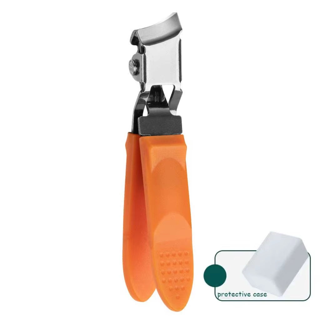Slanted Nail Clipper Oblique Blade Ingrown Toenail Clipper Anti-Splash Wide Jaw Opening Hard Nails Curved Blade Manicure Tools