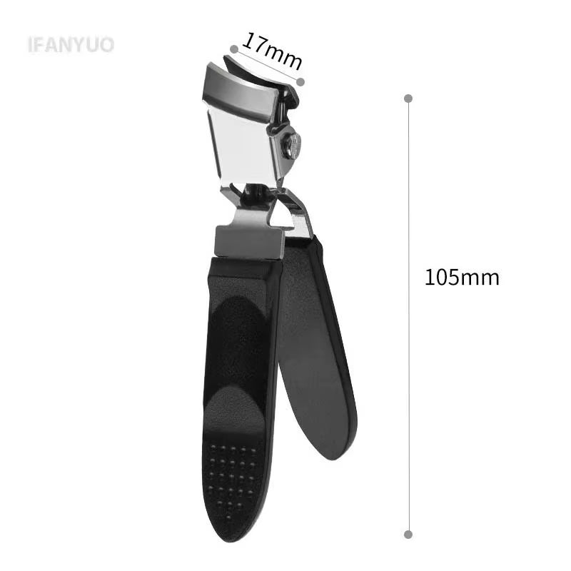 Slanted Nail Clipper Oblique Blade Ingrown Toenail Clipper Anti-Splash Wide Jaw Opening Hard Nails Curved Blade Manicure Tools